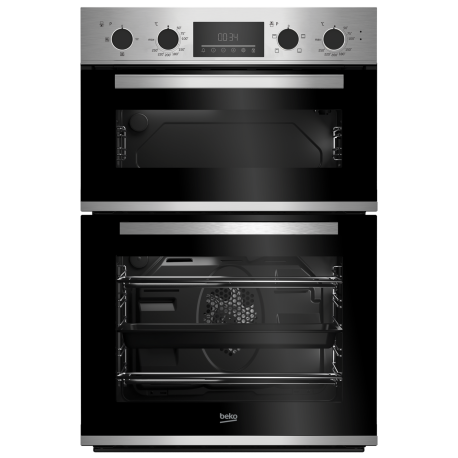 Beko CDFY22309X 60cm Built In High Specification RecycledNet® Double Oven - Stainless Steel