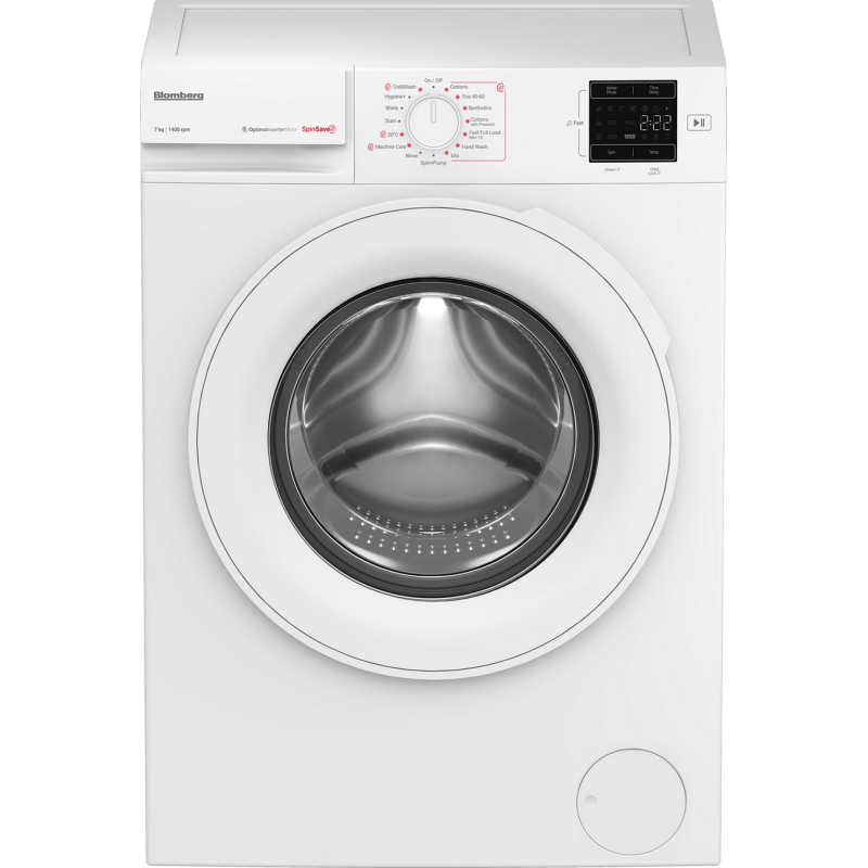 Blomberg LWA27461W 7kg 1400 Spin RecycledTub Washing Machine - White